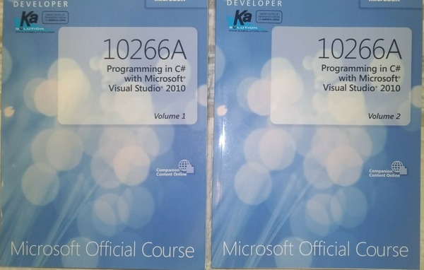 Capa do livro 10266A Programming in C# with Microsoft® Visual Studio® 2010 - Volumes 1 e 2, de Microsoft Corporation