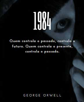 Capa do livro 1984, de George Orwell