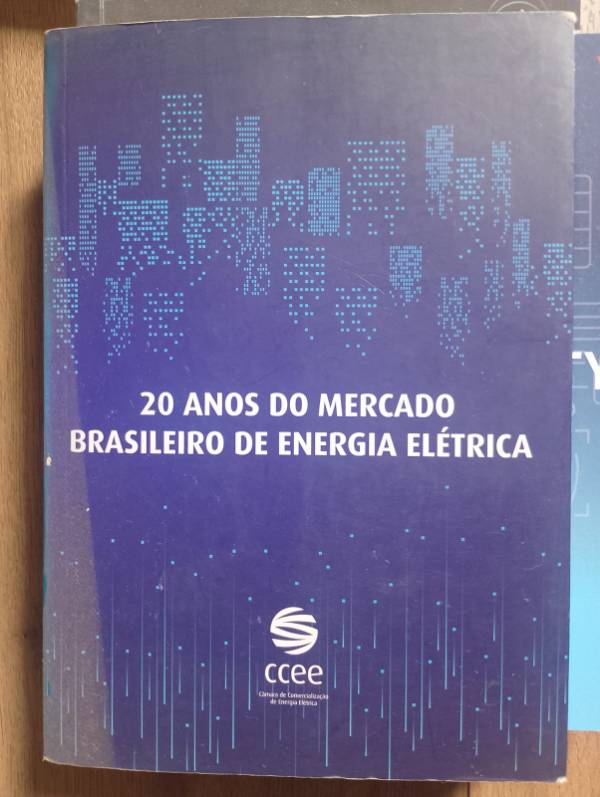 Capa do livro 20 anos do mercado brasileiro de energia elétrica, de CCEE