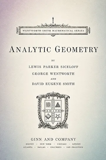 Analytic Geometry (1922)