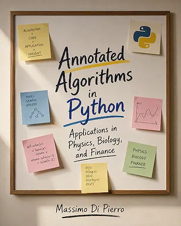 Annotated Algorithms in Python: Applications in Physics, Biology, and Finance