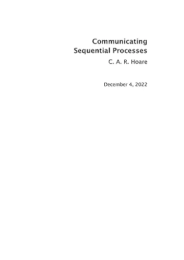 Communicating Sequential Processes