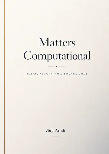 Matters Computational: Ideas, Algorithms, Source Code