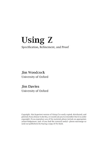 Using Z Specification, Refinement, and Proof