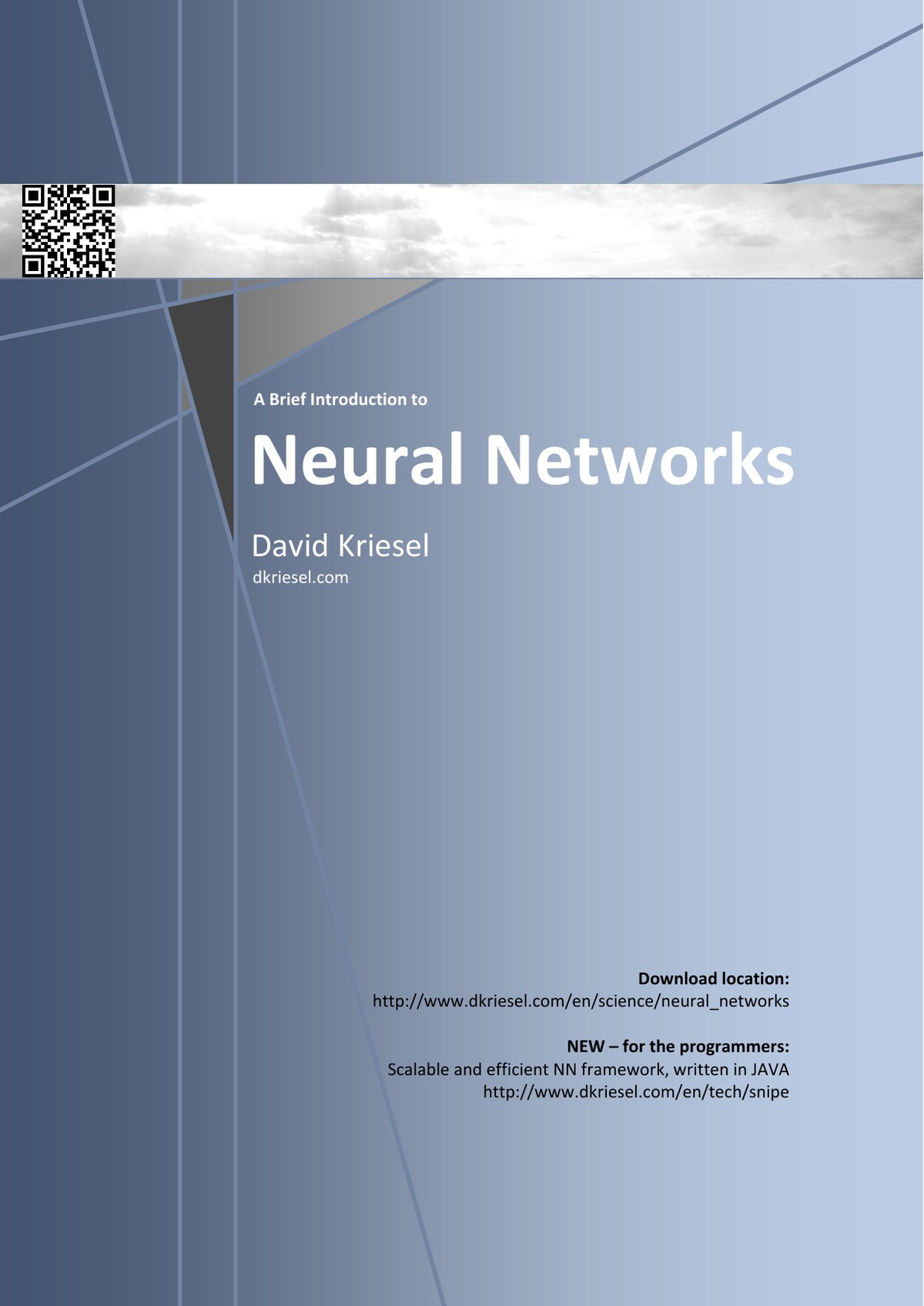 Capa do livro A Brief Introduction to Neural Networks, de David Kriesel