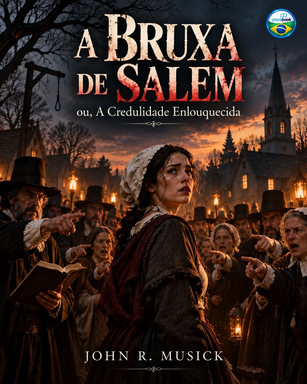Capa do livro A Bruxa de Salem, de John R. Musick
