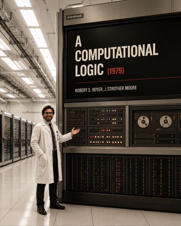 Capa do livro A Computational Logic (1979), de Robert S. Boyer, J Strother Moore