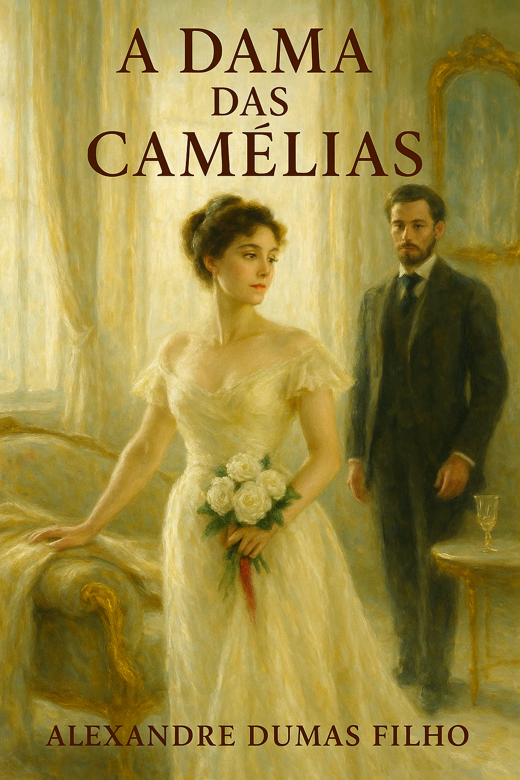 Capa do livro A Dama das Camélias, de Alexandre Dumas Filho