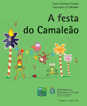 Capa do livro A Festa do Camaleão, de Everton Freitas