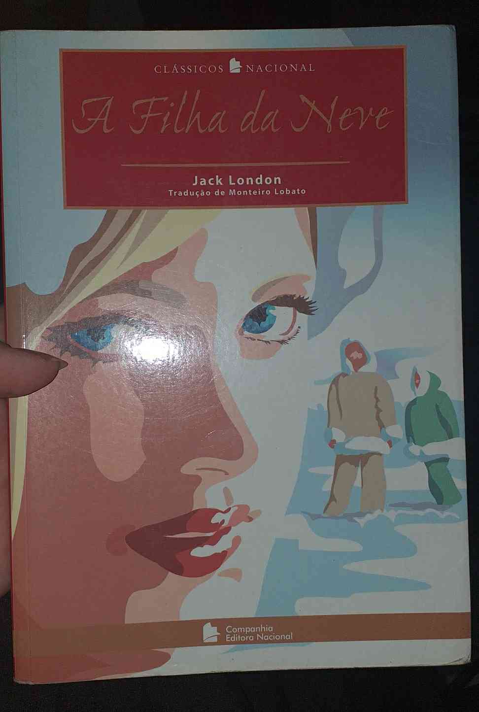Capa do livro A filha da neve, de Jack London