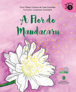 Capa do livro A Flor de Mandacaru, de Elaine Custódio