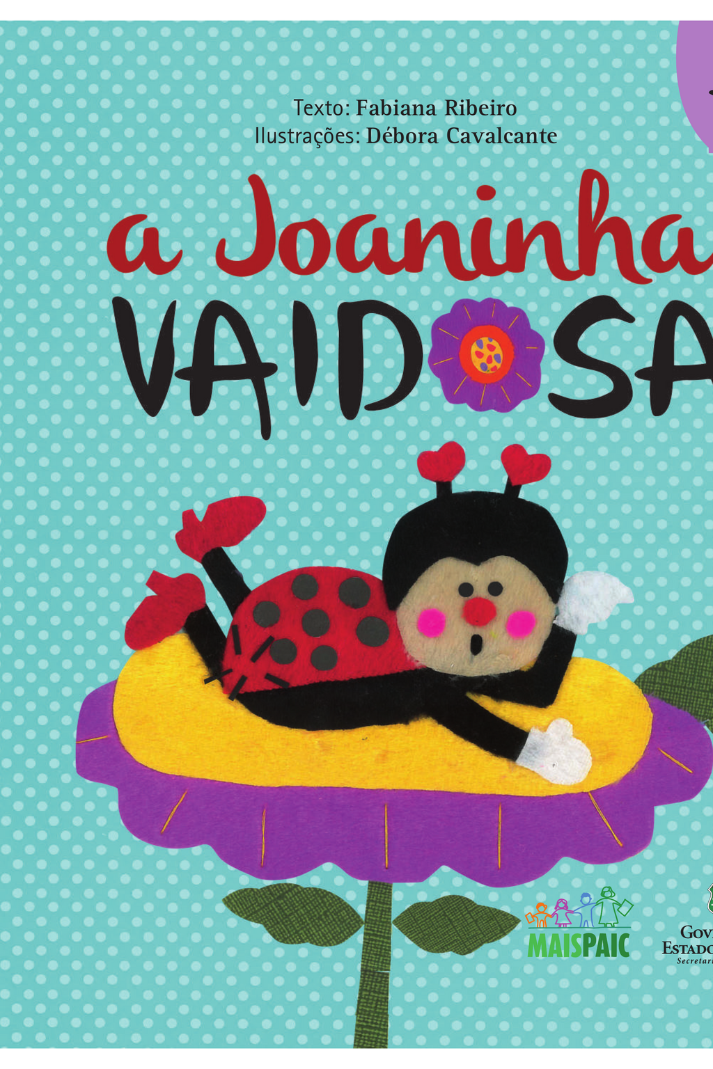 Capa do livro A Joaninha Vaidosa, de Fabiana Ribeiro