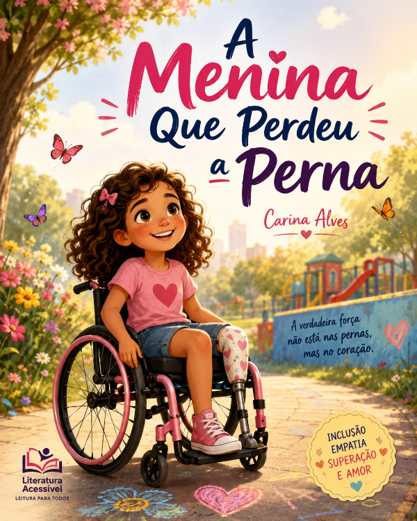 Capa do livro A Menina Que Perdeu a Perna, de Carina Alves