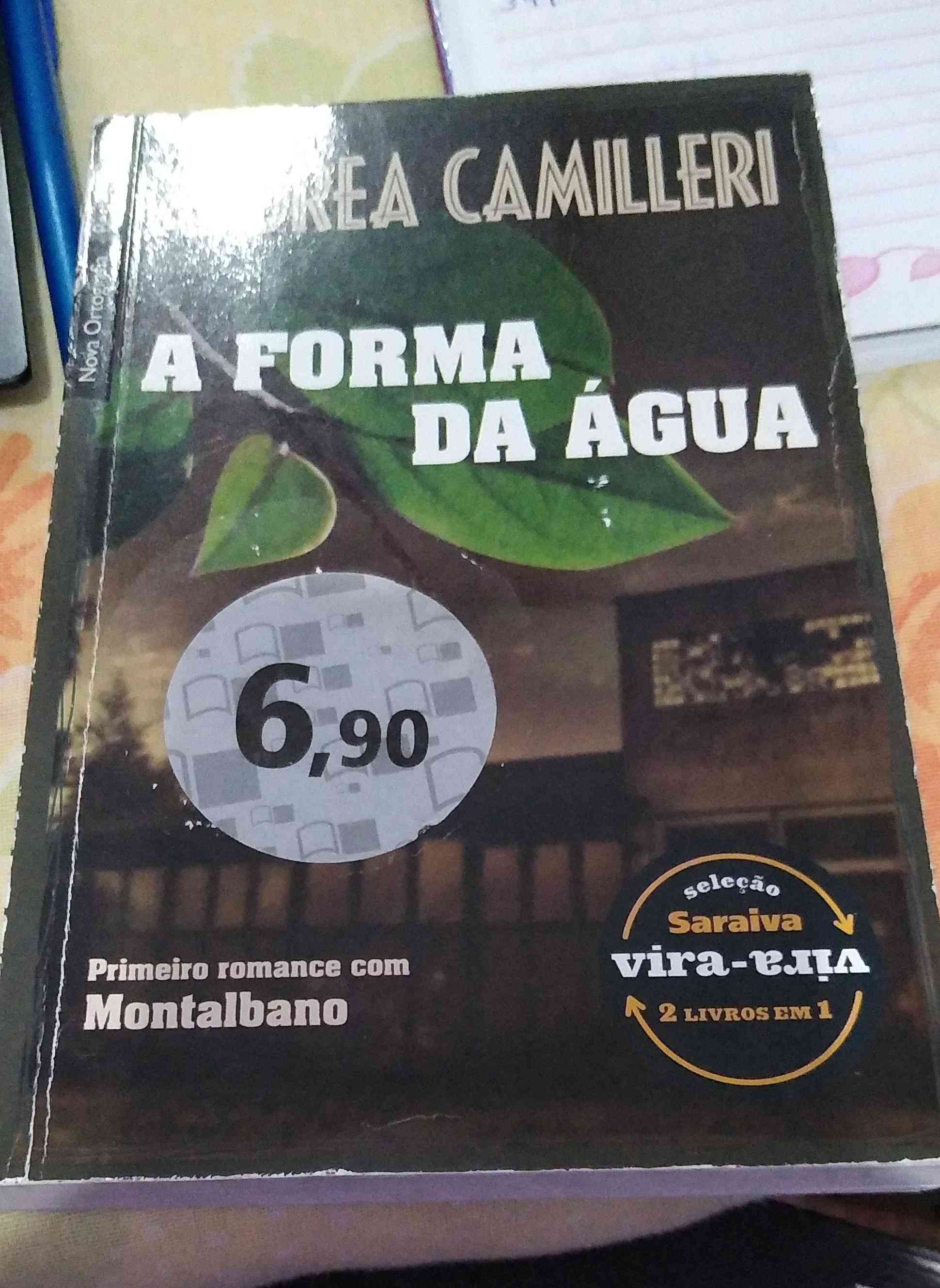 Capa do livro A paciência da aranha /a forma da água , de Andrea Camilleri