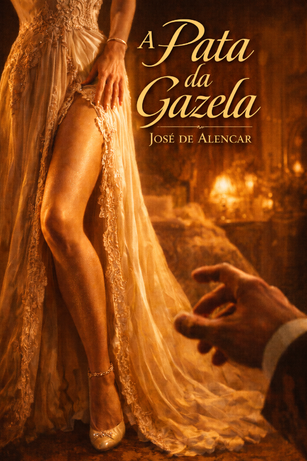 Capa do livro A Pata da Gazela, de José de Alencar