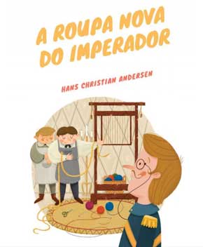 Capa do livro A Roupa Nova do Imperador, de Hans Andersen