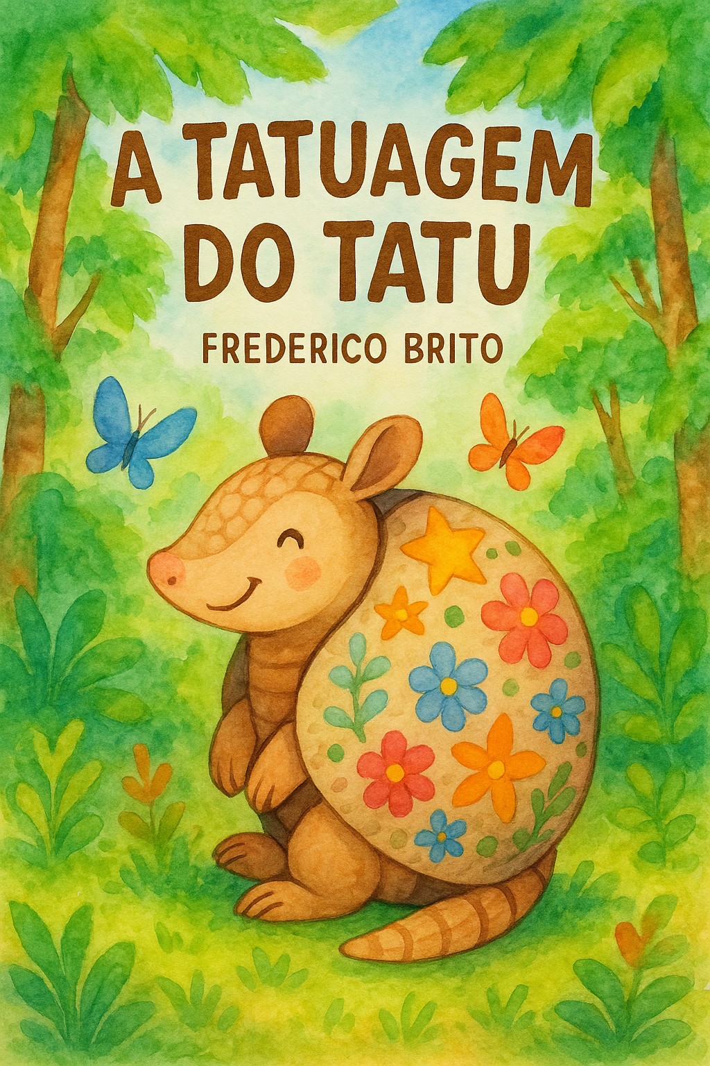 Capa do livro A Tatuagem do Tatu, de Frederico Brito