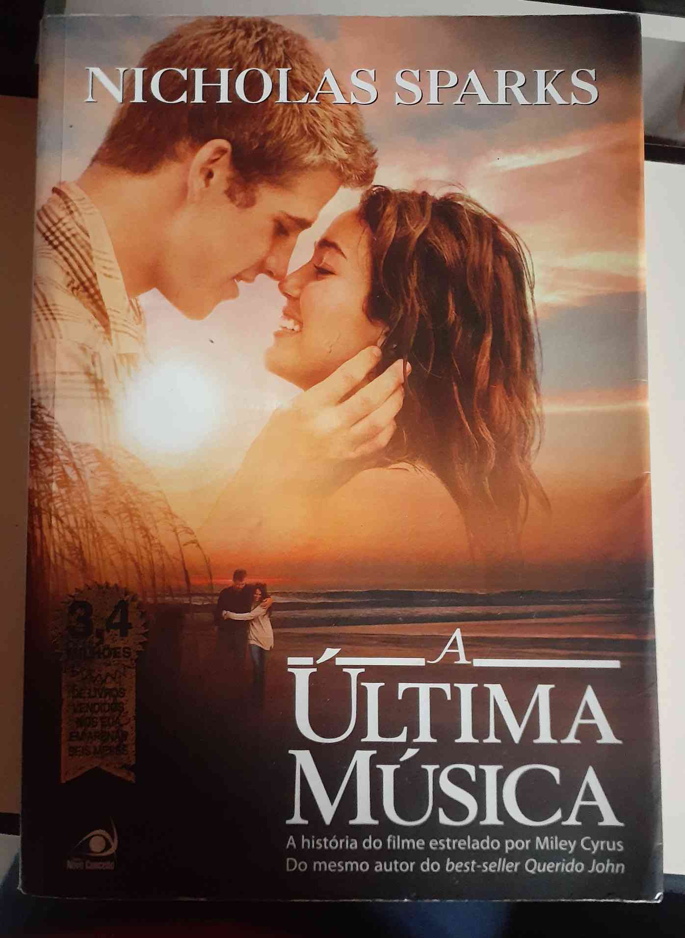 Capa do livro A última música, de Nicholas sparks
