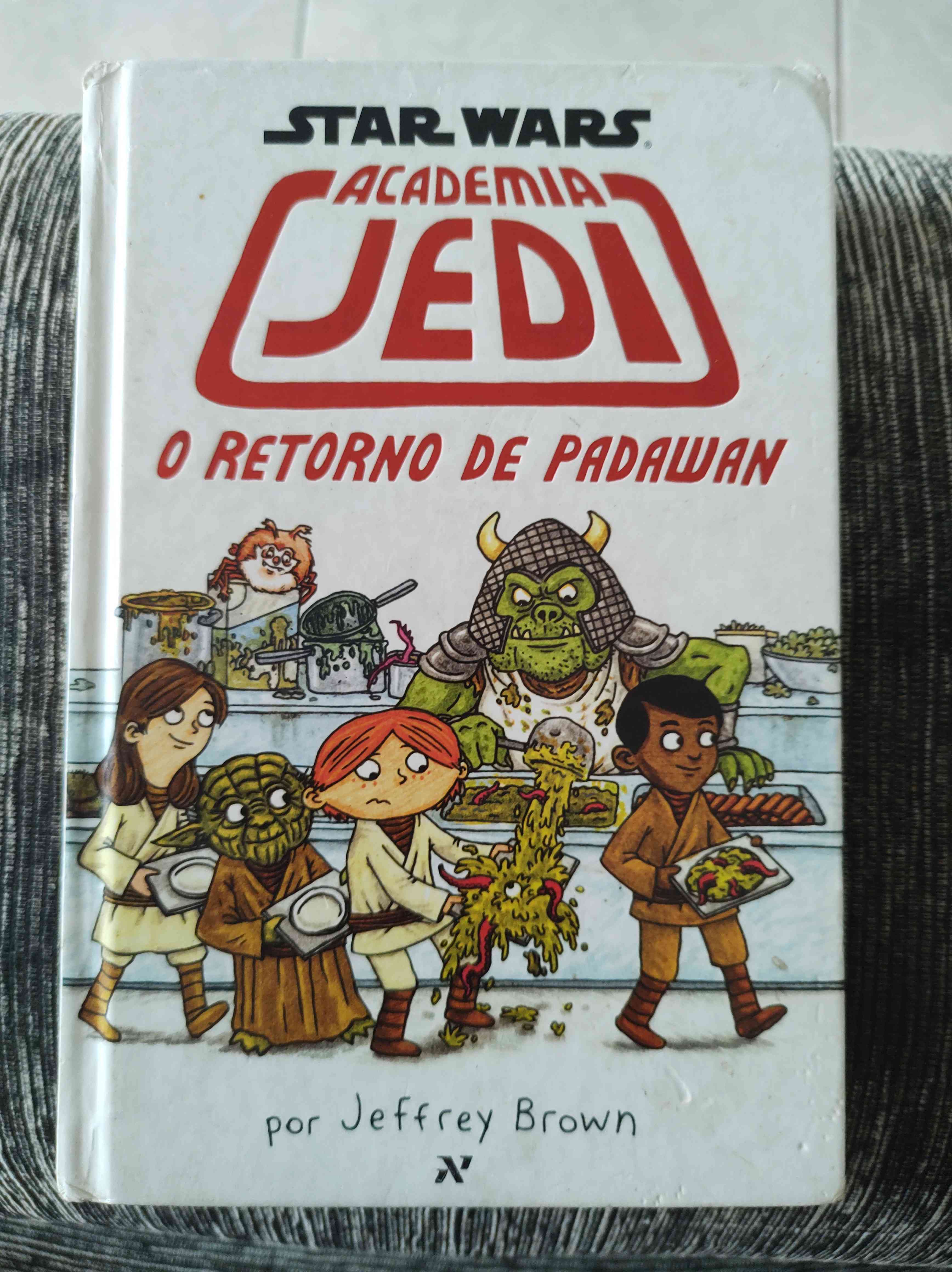 Capa do livro Academia Jedi O retorno do Padawan, de Jeffrey Brown