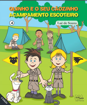 Capa do livro Acampamento Escoteiro, de Laé de Souza