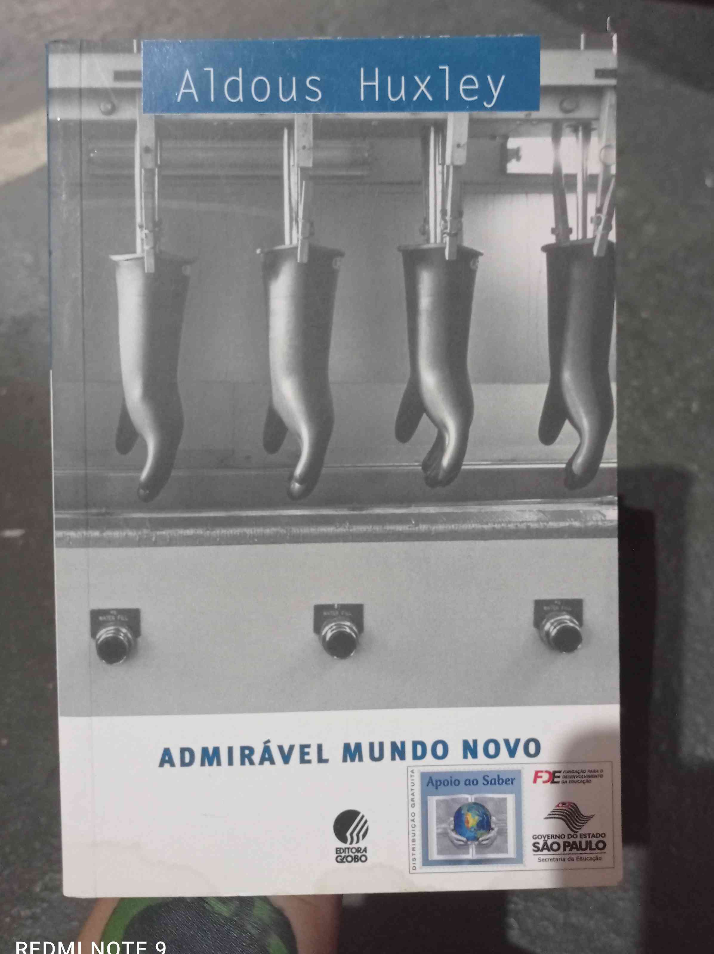 Capa do livro Admirável mundo novo, de Aldous Huxley