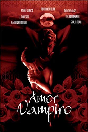Capa do livro Amor Vampiro, de Adriano Siqueira, André Vianco, Martha Argel, J. Modesto, Nelson Magrini, Regina Drummond e Giulia Moon