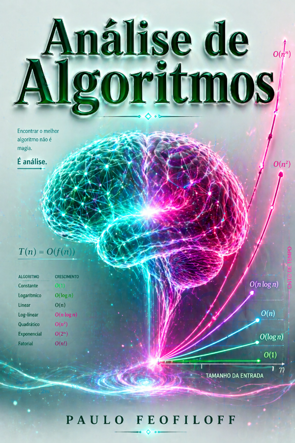 Capa do livro Análise de Algoritmos, de Paulo Feofiloff