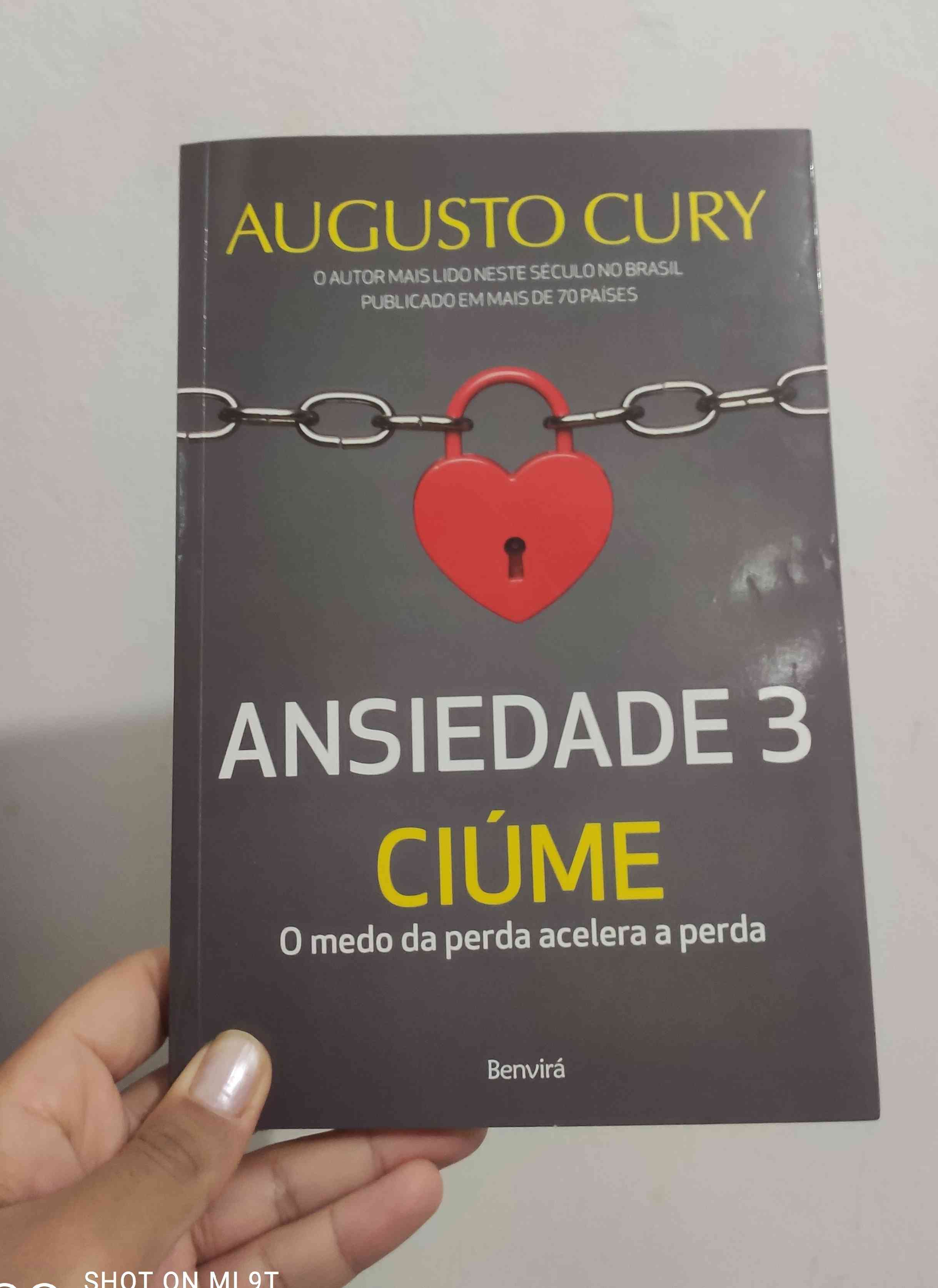 Capa do livro Ansiedade 3 Ciúme , de Augusto Cury