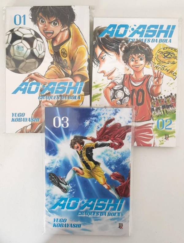Capa do livro Ao Ashi: Craques da Bola - edições 1 ao 3, de Yugo Kobayashi