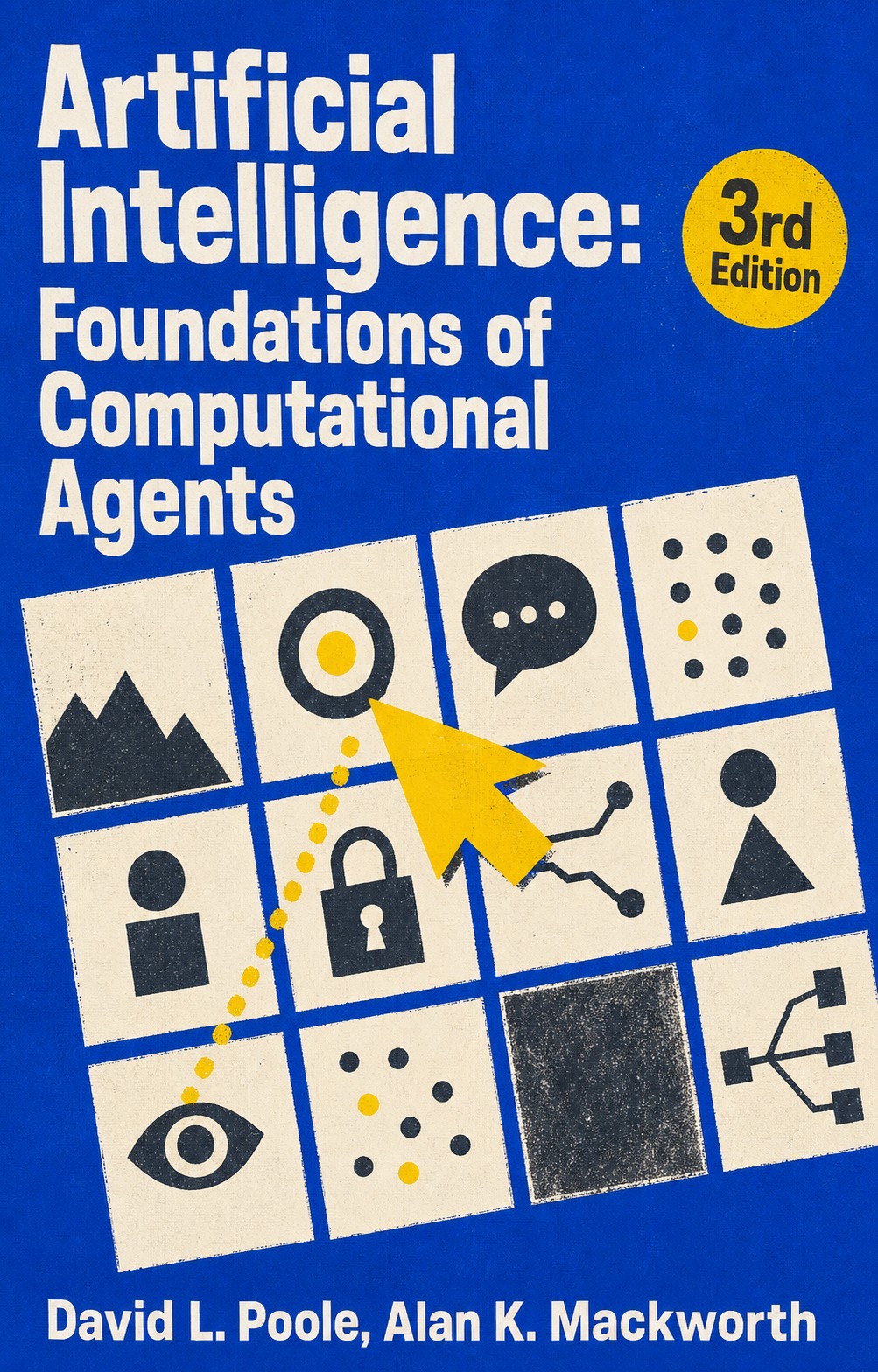Capa do livro Artificial Intelligence: Foundations of Computational Agents, 3rd Edition, de David L. Poole & Alan K. Mackworth