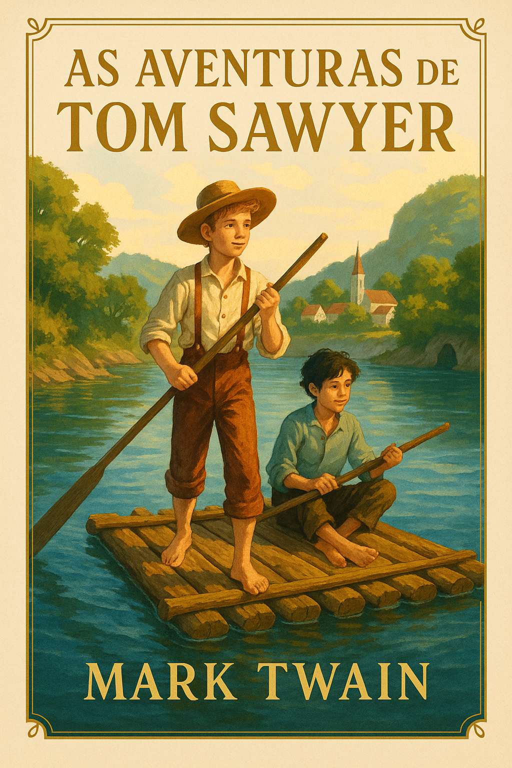 Capa do livro As Aventuras de Tom Sawyer, de Mark Twain