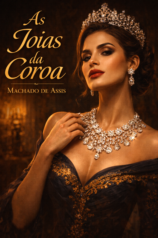 Capa do livro As Joias da Coroa, de Raul Pompéia