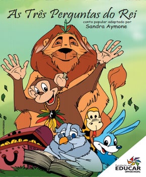 Capa do livro As Três Perguntas do Rei, de Sandra Aymone