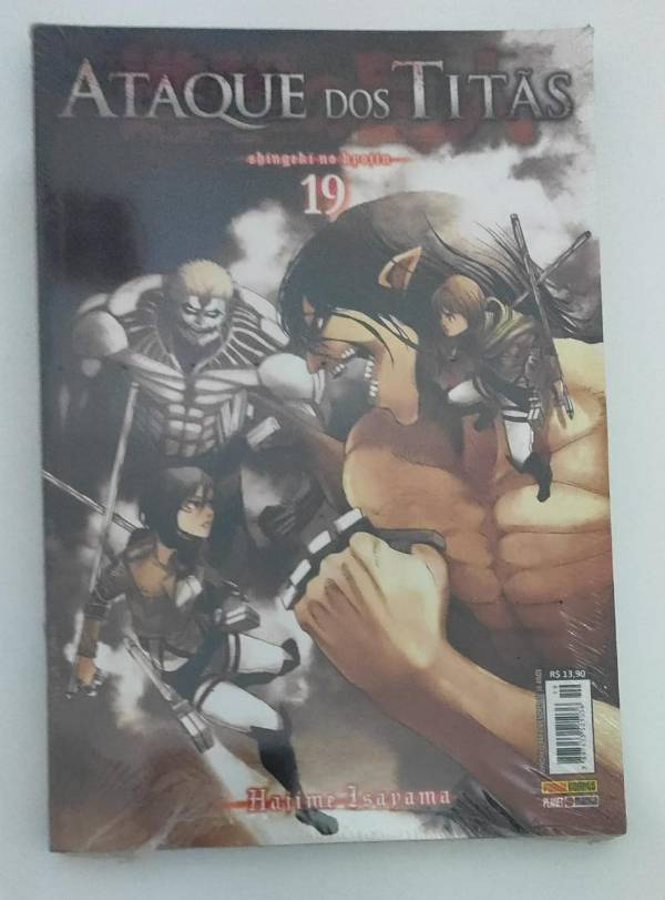 Capa do livro Ataque dos Titãs 19, de Hajime Isayama