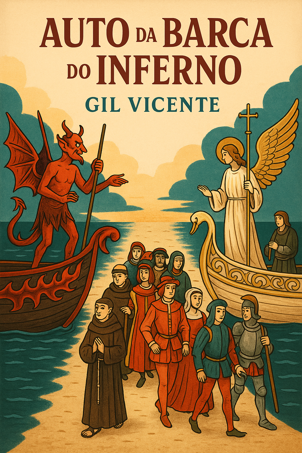 Capa do livro Auto da Barca do Inferno, de Gil Vicente