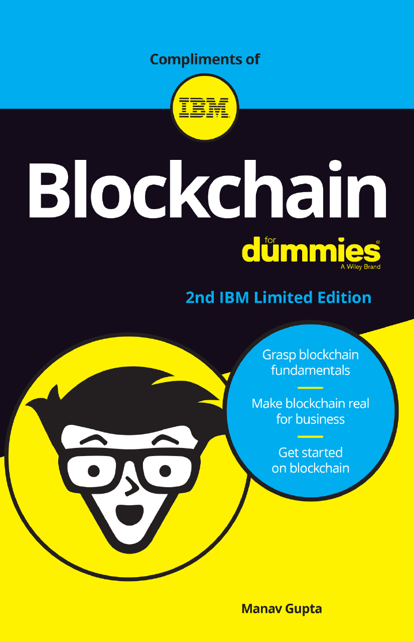 Capa do livro Blockchain for Dummies, 2nd IBM Limited Edition, de Manav Gupta