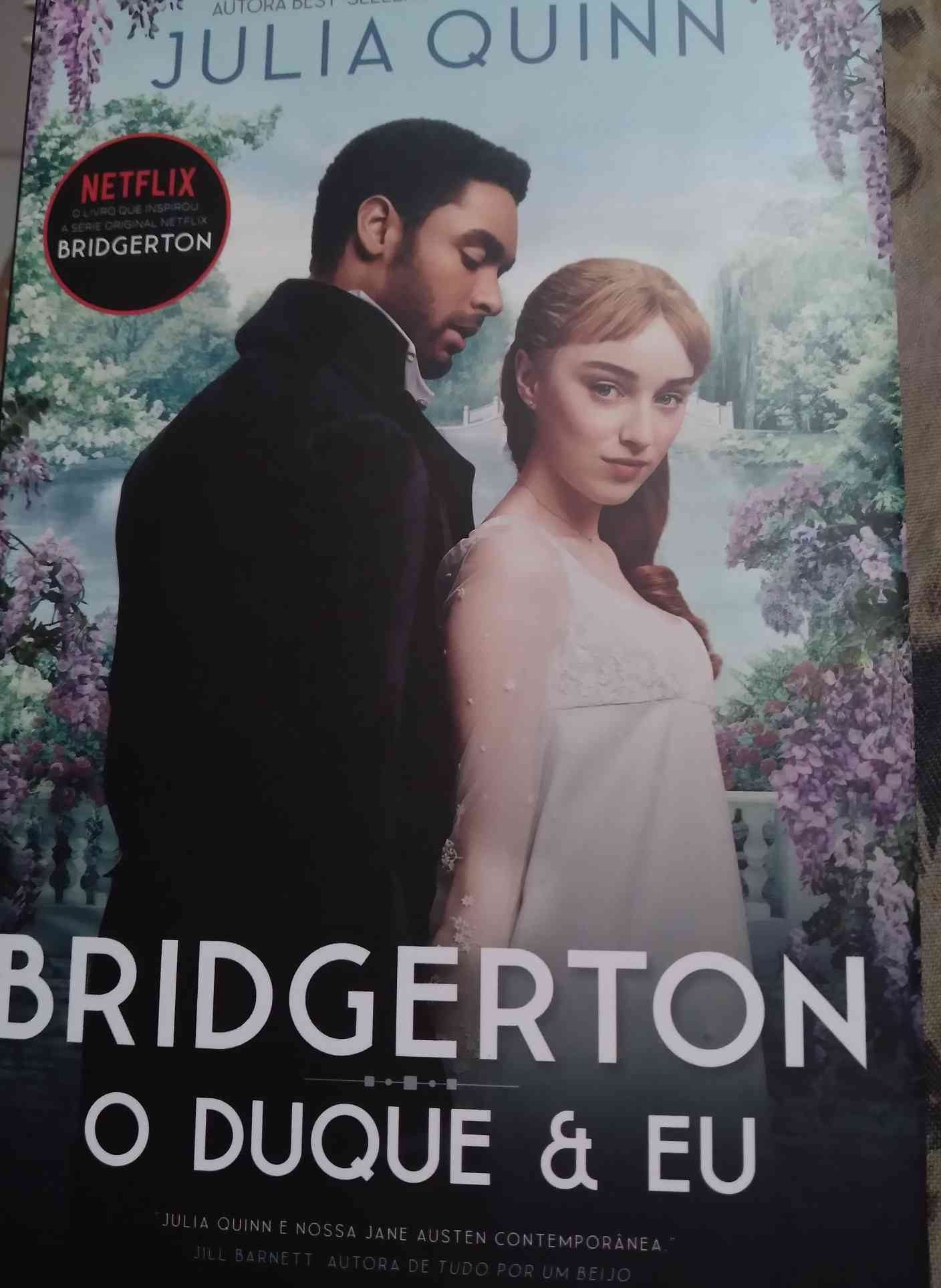 Capa do livro BRIDGERTON: o duque e eu ***novo, com jacket, de Julia Quinn