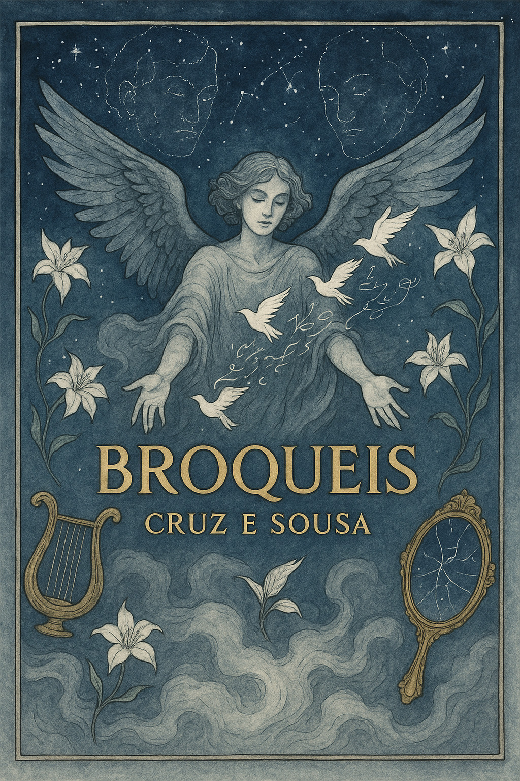 Capa do livro Broquéis, de Cruz e Sousa