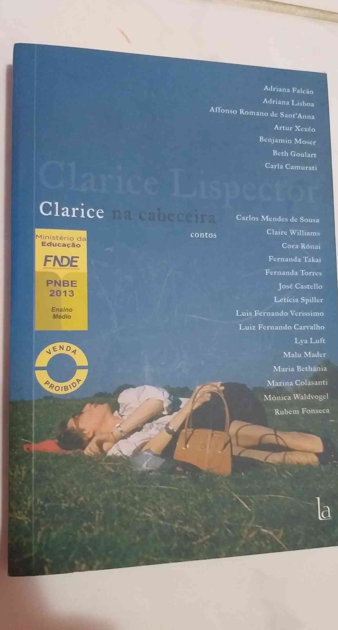 Capa do livro Clarice na cebeceira, de Clarice Lispector