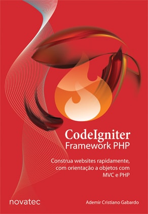 Capa do livro CodeIgniter Framework PHP, de Ademir Cristiano Gabardo