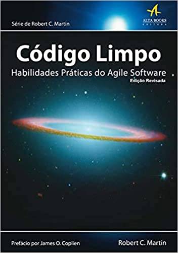 Capa do livro Código limpo: Habilidades práticas do Agile Software, de Robert C. Martin