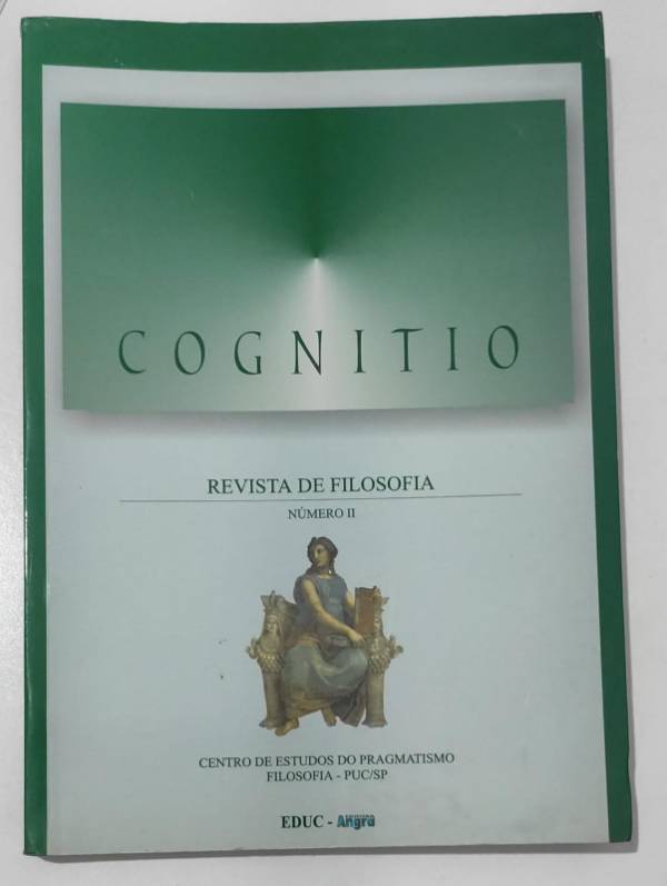 Capa do livro Cognitio – Revista de Filosofia, Número II, de Centro de Estudos do Pragmatismo – Filosofia PUC/SP