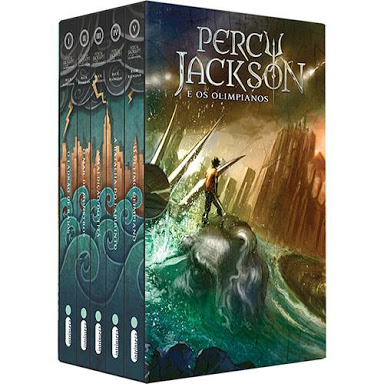 Capa do livro Coleção Percy Jackson, de Rick Riordan,
