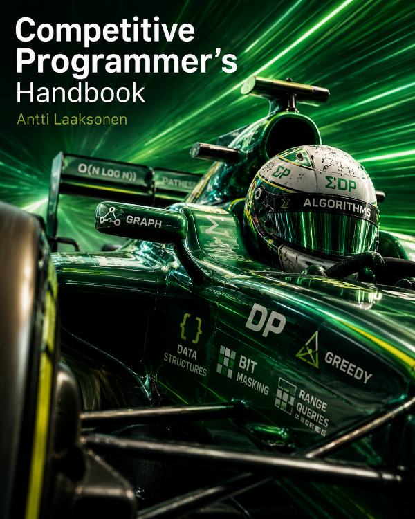 Capa do livro Competitive Programmer's Handbook, de Antti Laaksonen