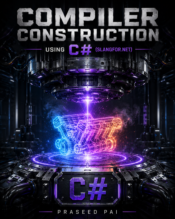 Capa do livro Compiler Construction using C# (SLANGFOR.NET), de Praseed Pai