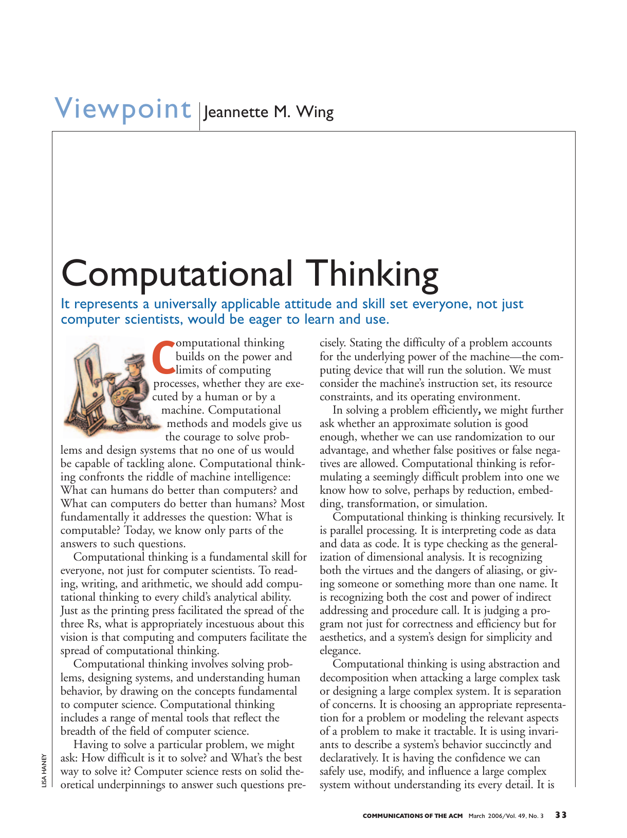Computational Thinking