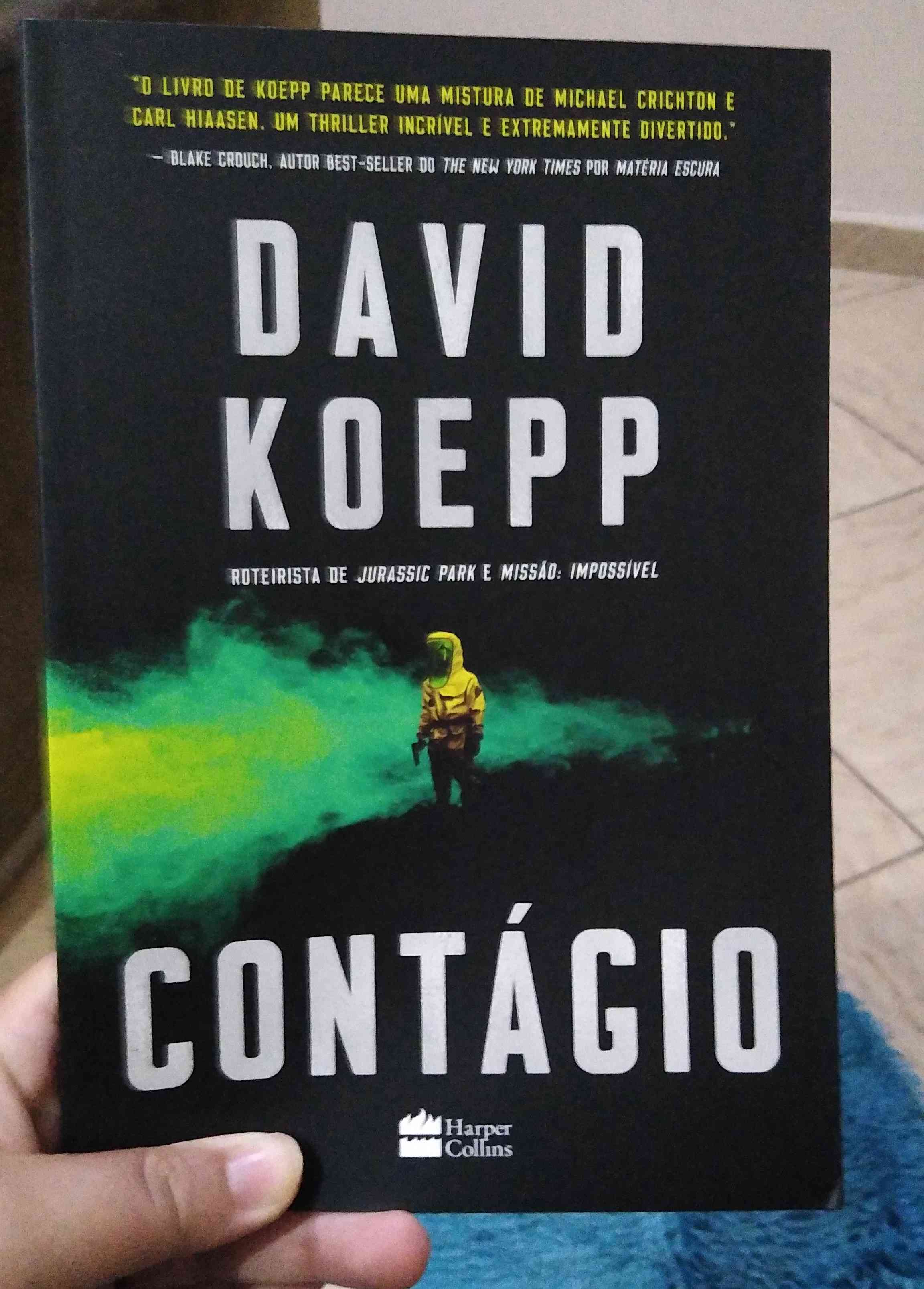 Capa do livro Contágio, de David koepp