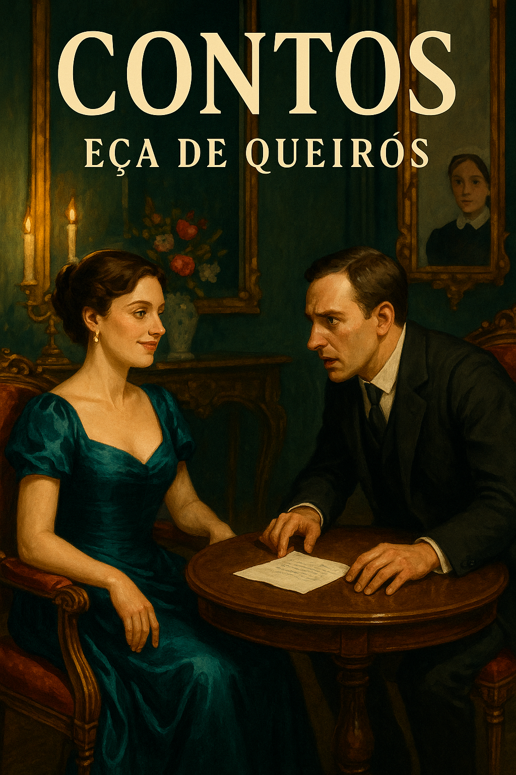 Capa do livro Contos, de Eça de Queirós