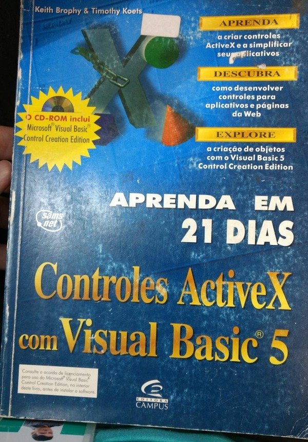Capa do livro Controles ActiveX com Visual Basic 5, de Keith Brophy & Timothy Koets