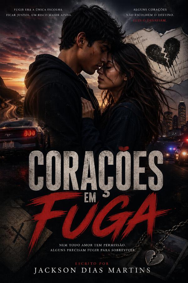 Capa do livro Corações em Fuga , de Jackson Dias Martins